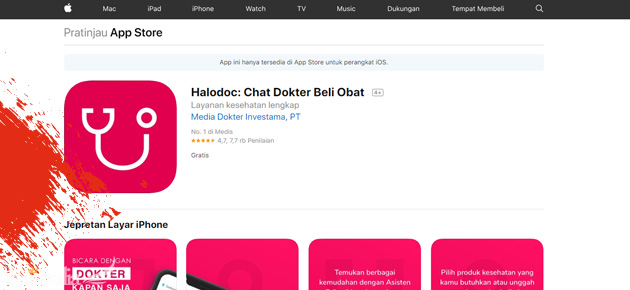 Halodoc konsultasi dokter Ios