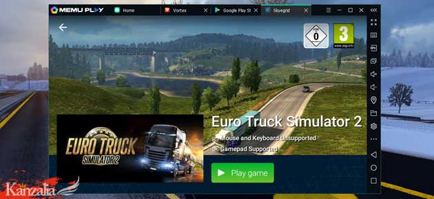 cara main euro truck simulator 2 di hp