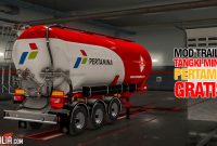 Download Mod Trailer Ets2 Indonesia Tangki Pertamina Gratis ! 1